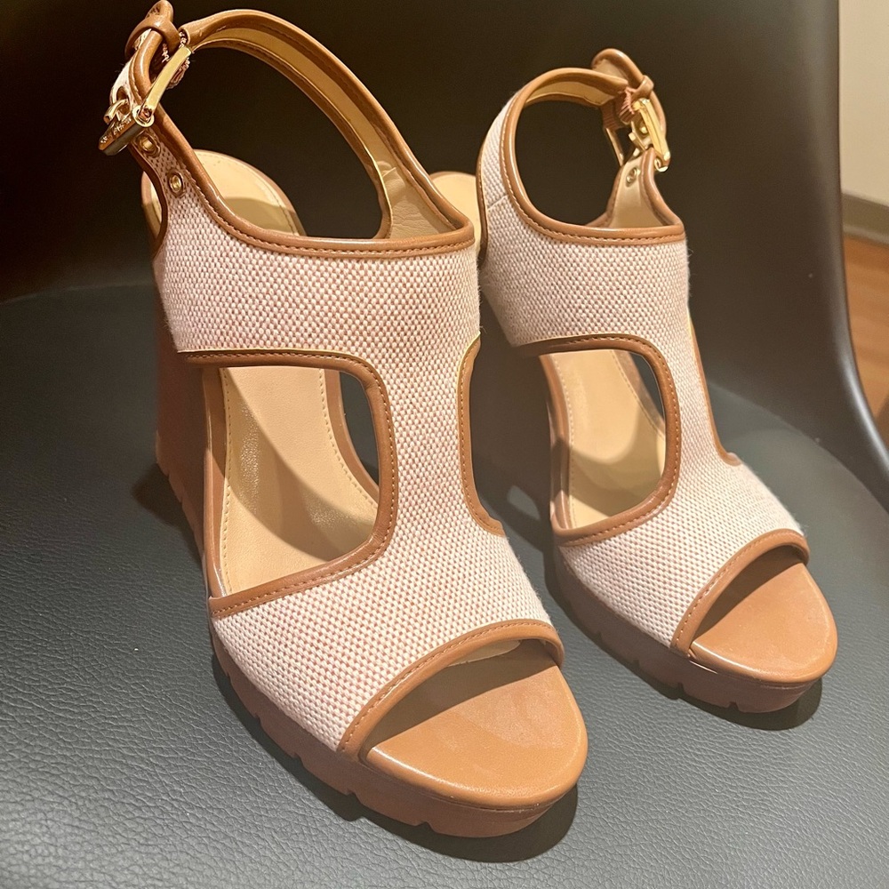 Michael Kors wedge sandals size 7.5 M